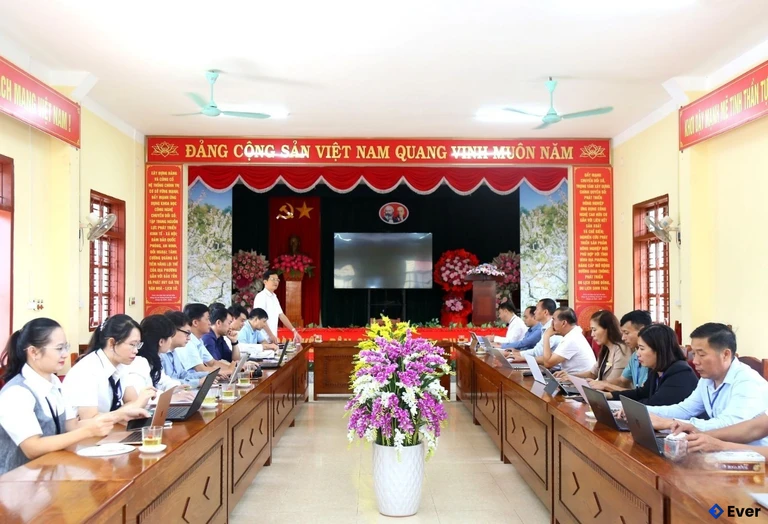 Trụ sở hành chính xã Phiêng Khoài sau sáp nhập