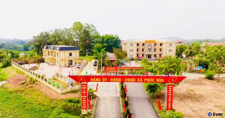 Trụ sở hành chính xã Phúc Hòa sau sáp nhập