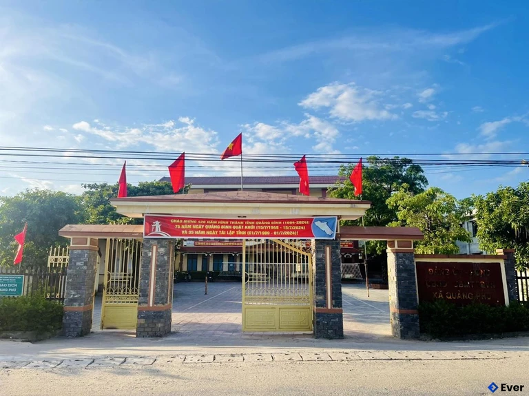 Trụ sở hành chính xã Quảng Phú sau sáp nhập