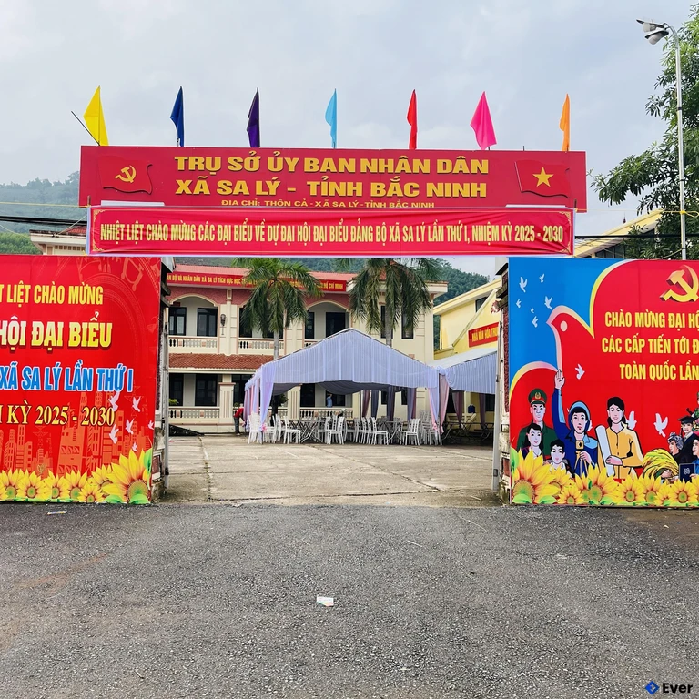 Trụ sở hành chính xã Sa Lý sau sáp nhập