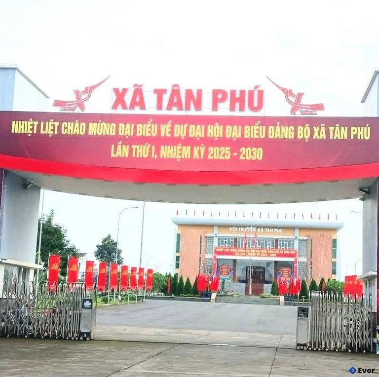 Trụ sở hành chính xã Tân Phú tỉnh Đồng Nai sau sáp nhập
