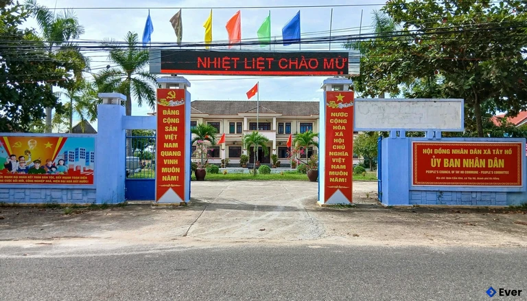 Trụ sở hành chính xã Tây Hồ sau sáp nhập