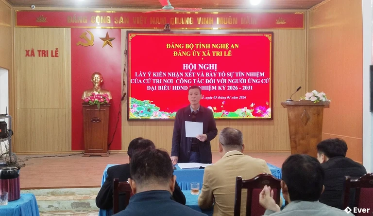 Trụ sở hành chính xã Tri Lễ sau sáp nhập