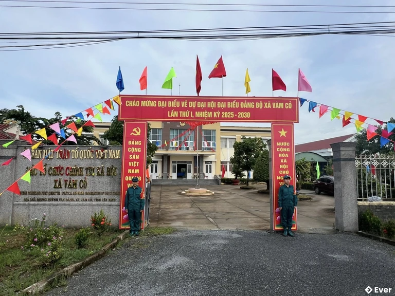 Trụ sở hành chính xã Vàm Cỏ, tỉnh Tây Ninh sau sáp nhập