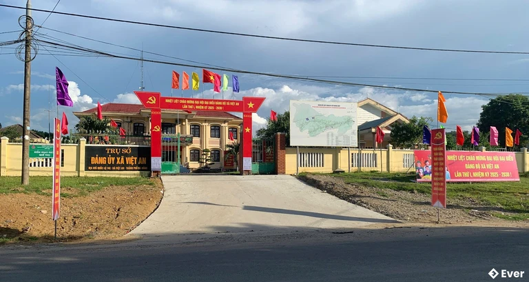 Trụ sở hành chính xã Việt An sau sáp nhập