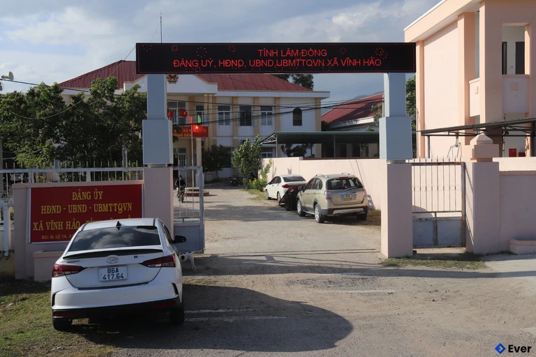 Trụ sở hành chính xã Vĩnh Hảo, Lâm Đồng sau sáp nhập