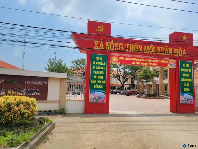 Trụ sở hành chính xã Xuân Hòa sau sáp nhập