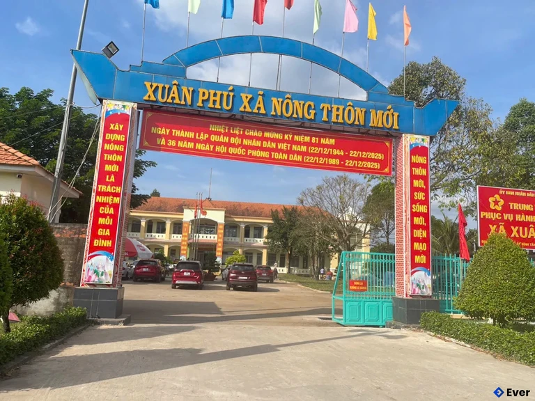 Trụ sở hành chính xã Xuân Phú sau sáp nhập