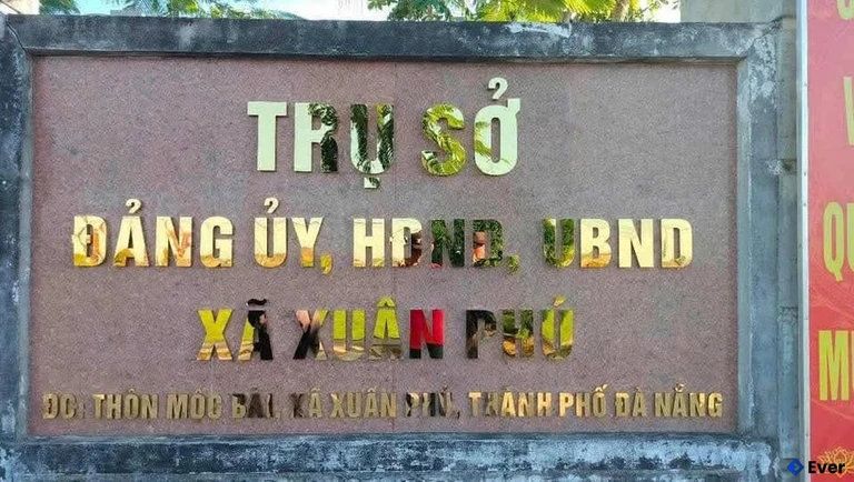Trụ sở hành chính xã Xuân Phú sau sáp nhập