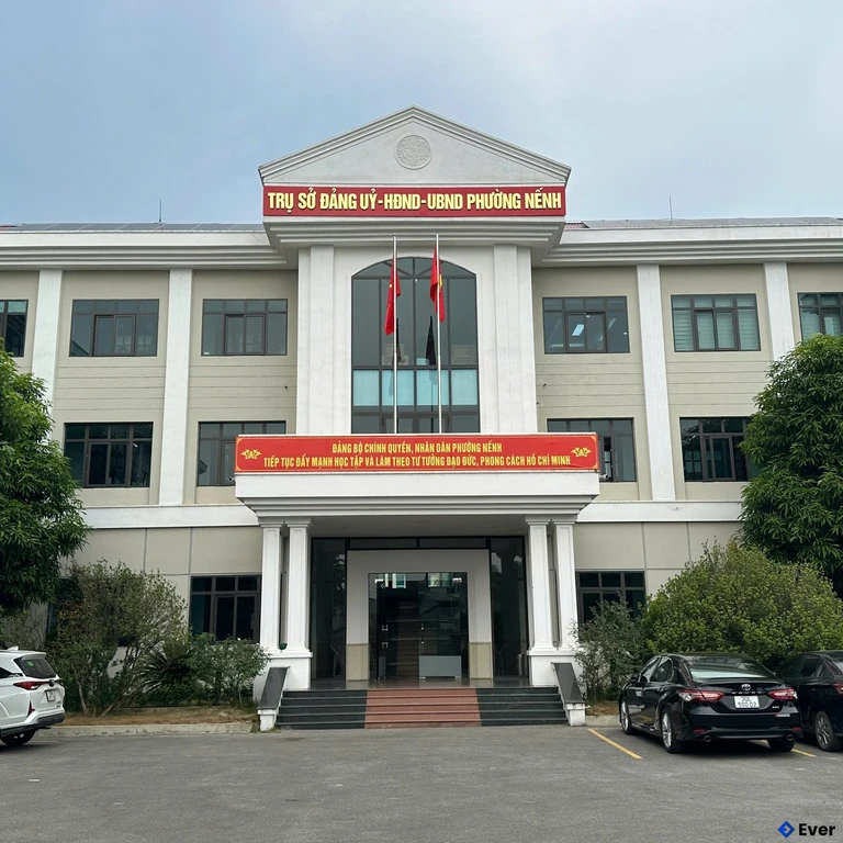 Trụ sở phường Nếnh sau sáp nhập