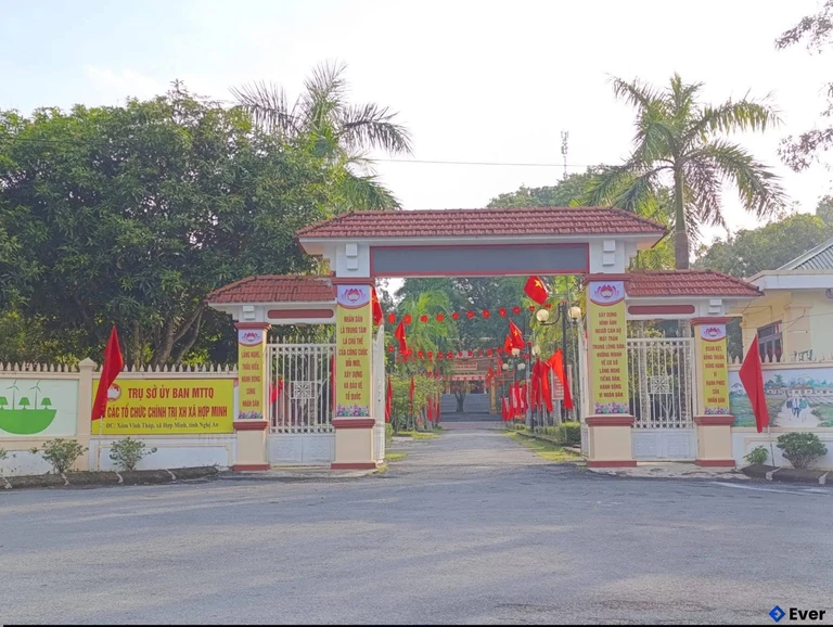 Trụ sở UBMTTQ xã Hợp Minh sau sáp nhập