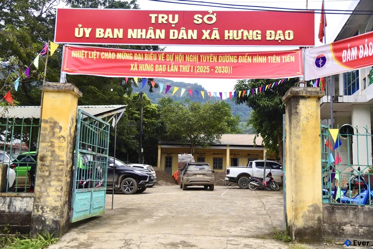 Trụ sở UBND xã Hưng Đạo, tỉnh Cao Bằng sau sáp nhập