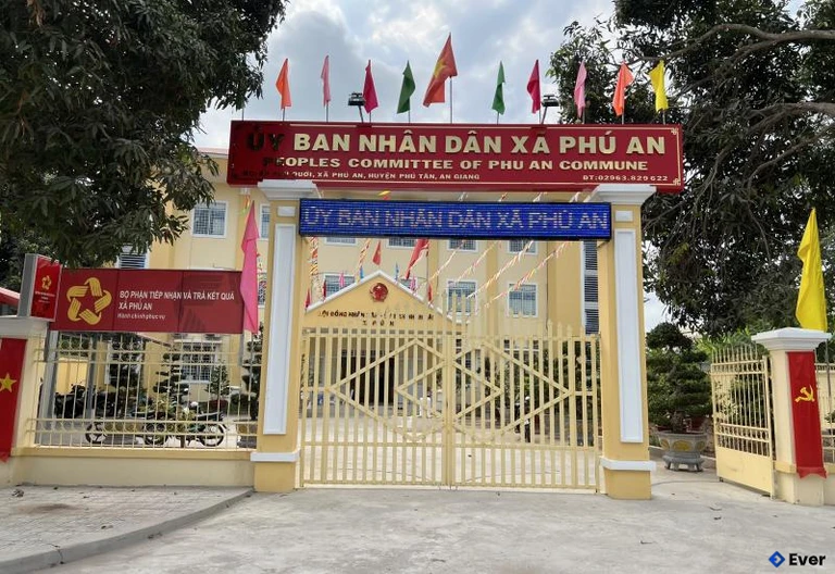 Trụ sở xã Phú An sau sáp nhập