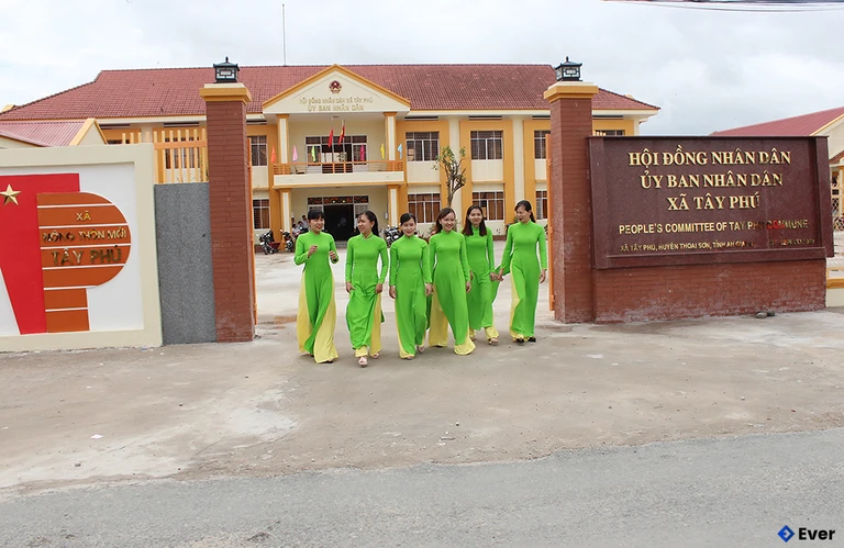 Trụ sở xã Tây Phú sau sáp nhập