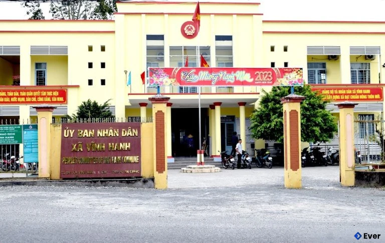 Trụ sở xã Vĩnh Hanh sau sáp nhập