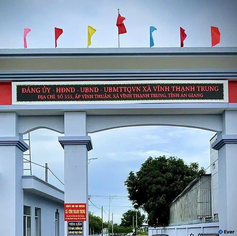 Trụ sở xã Vĩnh Thạnh Trung sau sáp nhập