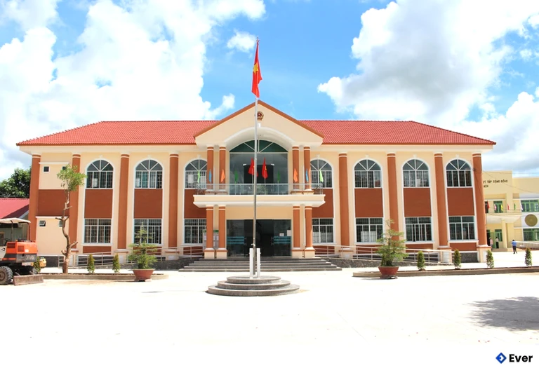 Trụ sở xã Vĩnh Trạch sau sáp nhập