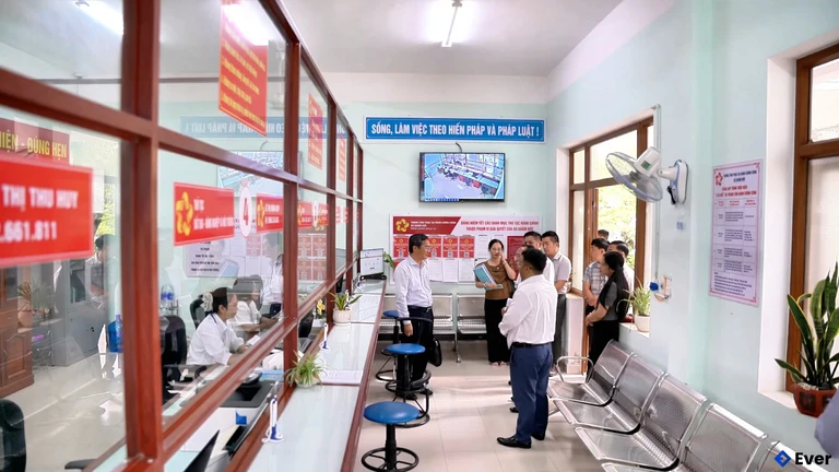 Trung tâm hành chính xã Khâm Đức sau sáp nhập