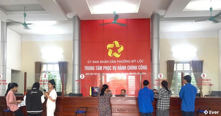Trung tâm phục vụ hành chính công phường Mỹ Lộc