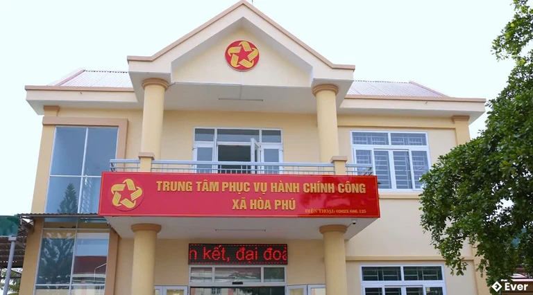 Trung tâm phục vụ hành chính công xã Hòa Phú
