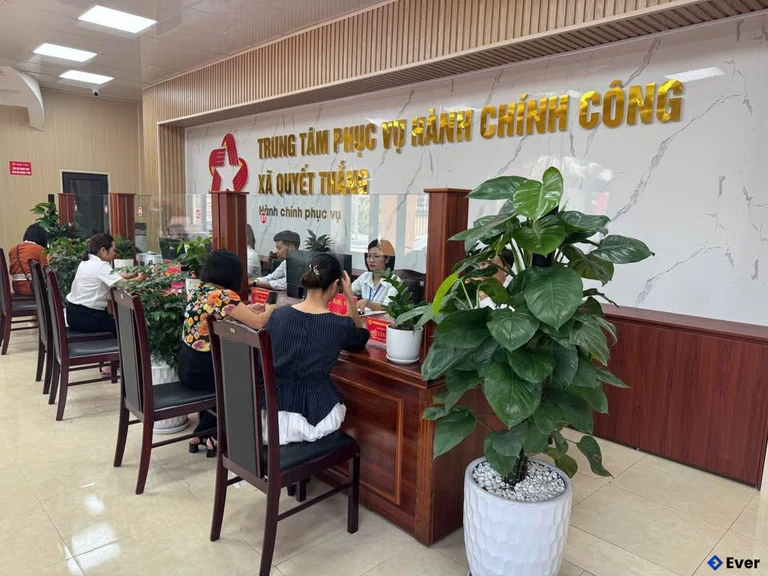 Trung tâm phục vụ hành chính công xã Quyết Thắng