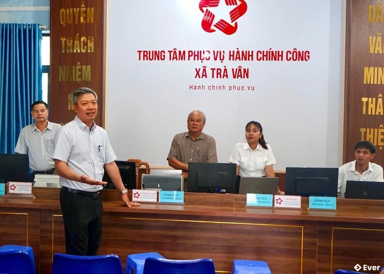 Trung tâm phục vụ hành chính công xã Trà Vân