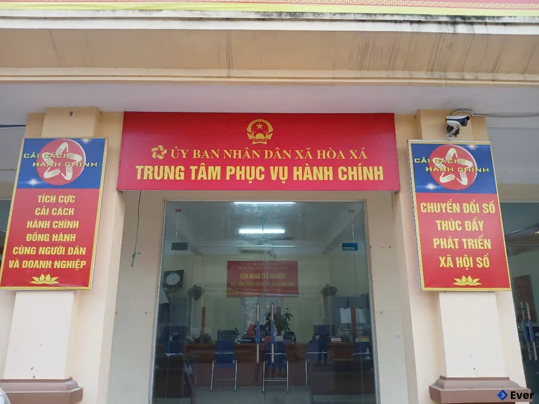 UBND xã Hòa Xá sau sáp nhập