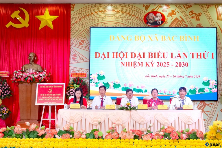 Xã Bắc Bình tổ chức đại hội đại biểu lần thứ I, nhiệm kỳ 2025 - 2030