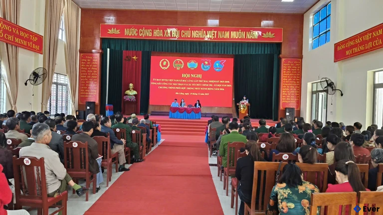 Xã Bắc Lũng tổng kết công tác mặt trận và các tổ chức chính trị, xã hội năm 2025