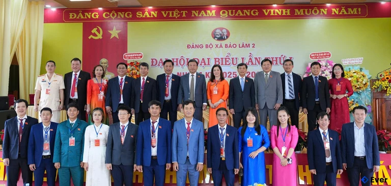 Xã Bảo Lâm 2 tổ chức đại hội đại biểu lần thứ I, nhiệm kỳ 2025 - 2030