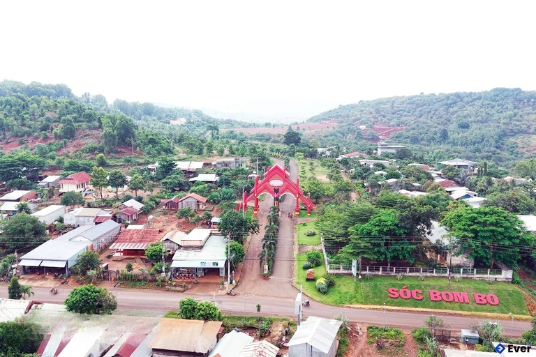 Xã Bom Bo cũng định hướng phát triển các khu dân cư mới