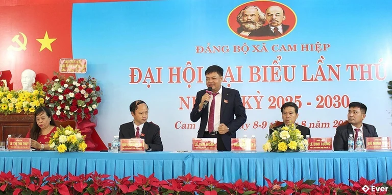 Xã Cam Hiệp tổ chức đại hội đại biểu nhiệm kỳ 2025 - 2030