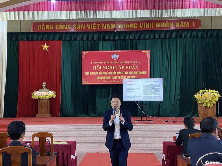 Xã Cẩm Lý tổ chức Hội nghị tập huấn cho nông dân