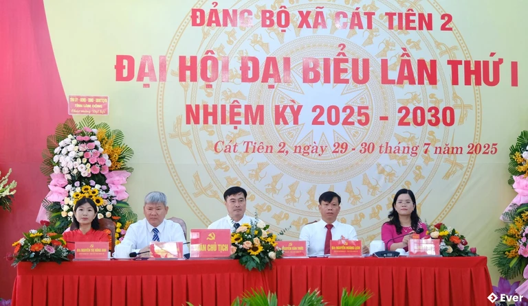 Xã Cát Tiên 2 tổ chức đại hội đại biểu lần thứ I, nhiệm kỳ 2025 - 2030