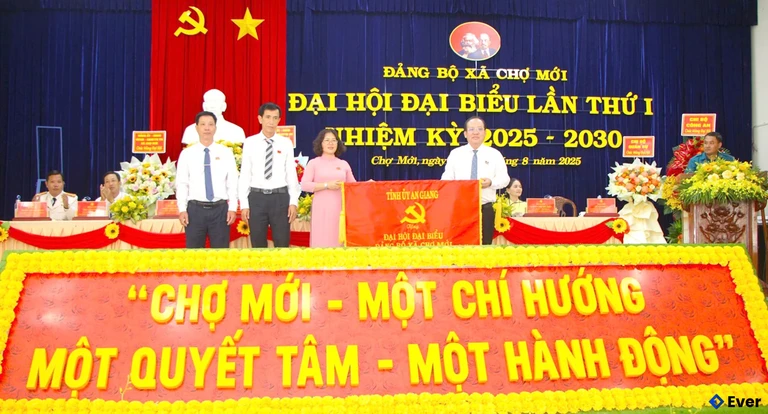 Xã Chợ Mới tổ chức đại hội đại biểu lần thứ I, nhiệm kỳ 2025 - 2030