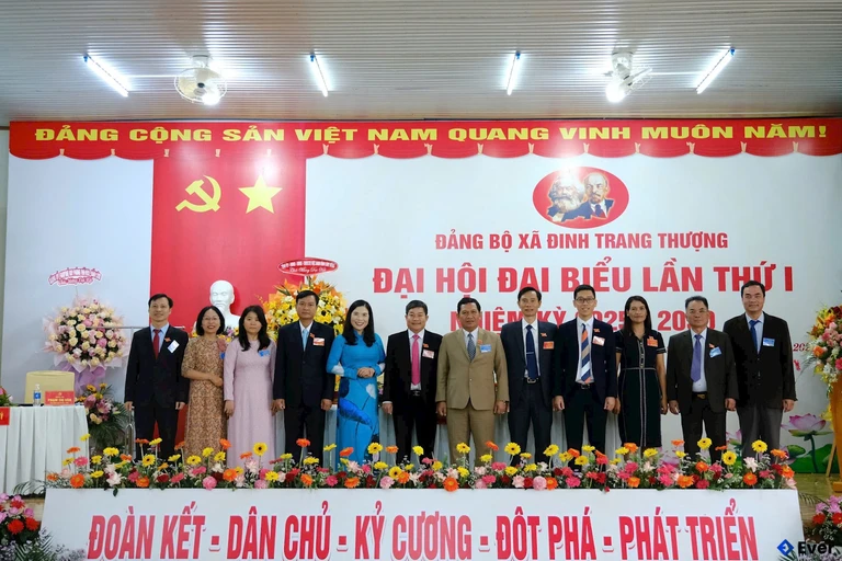Xã Đinh Trang Thượng tổ chức đại hội đại biểu lần thứ I, nhiệm kỳ 2025 - 2030