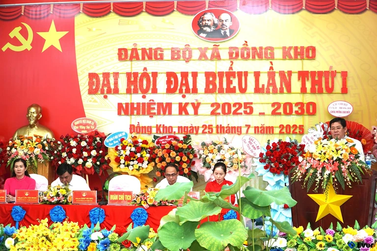 Xã Đồng Kho tổ chức đại hội đại biểu lần thứ I, nhiệm kỳ 2025 - 2030