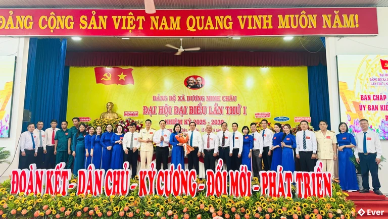 Xã Dương Minh Châu tổ chức đại hội đại biểu lần thứ I, nhiệm kỳ 2025 - 2030