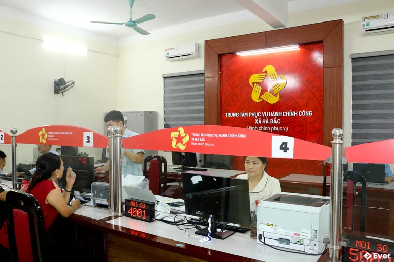 Xã Hà Bắc trong công cuộc giải quyết thủ tục hành chính sau sáp nhập