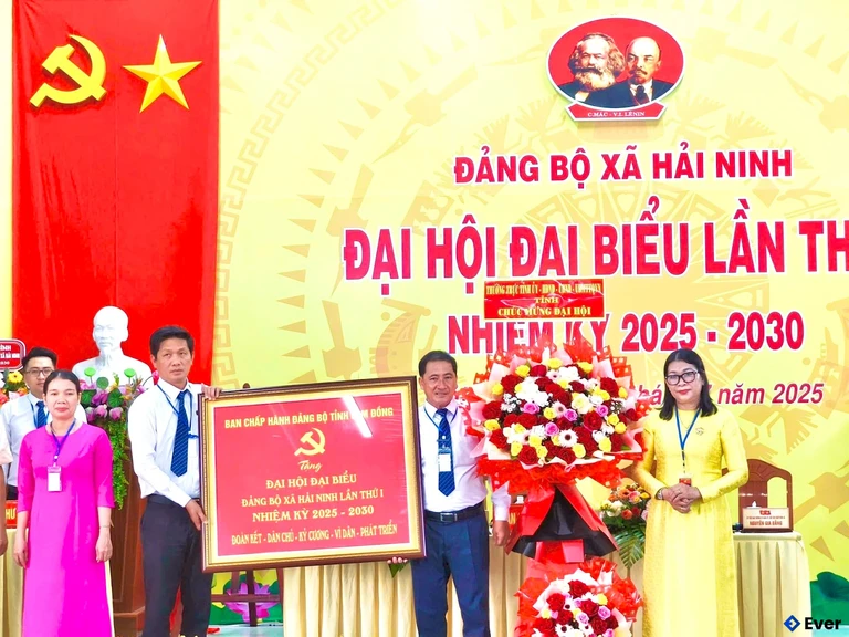 Xã Hải Ninh tổ chức đại hội đại biểu lần thứ I, nhiệm kỳ 2025 - 2030