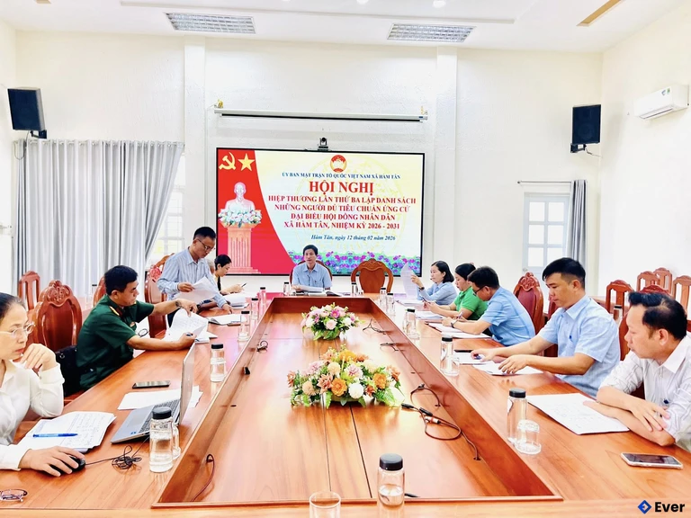 Xã Hàm Tân tổ chức hội nghị hiệp thương lần thứ 3, nhiệm kỳ 2026 - 2031