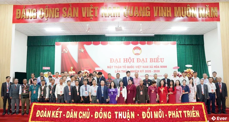 Xã Hòa Ninh tổ chức đại hội đại biểu lần thứ I, nhiệm kỳ 2025 - 2030