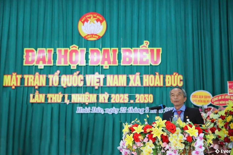 Xã Hoài Đức tổ chức đại hội đại biểu lần thứ I, nhiệm kỳ 2025 - 2030