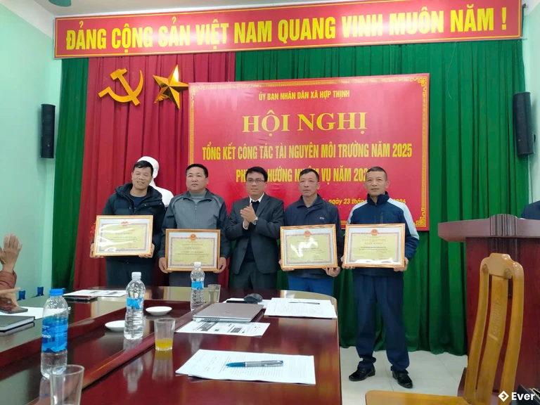 Xã Hợp Thịnh tổng kết công tác tài nguyên môi trường 2025