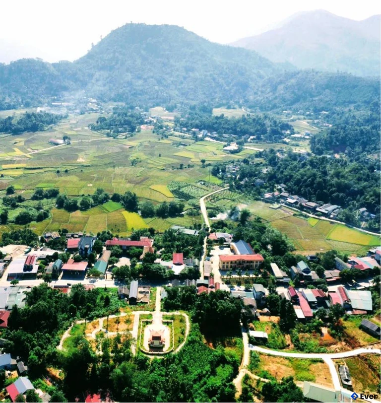 Xã Hưng Khánh, Lào Cai từ trên cao