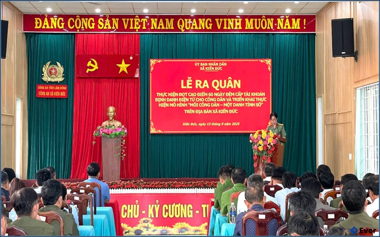 Xã Kiến Đức tổ chức lễ ra quân trên địa bàn