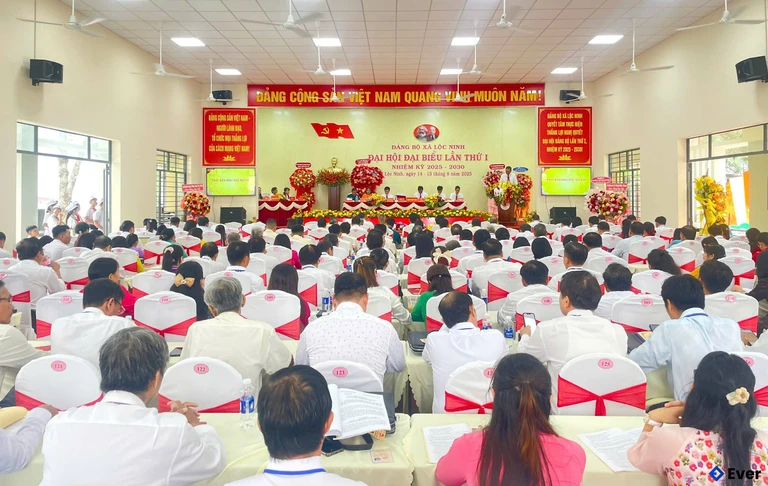 Xã Lộc Ninh tổ chức đại hội đại biểu lần thứ I, nhiệm kỳ 2025 - 2030