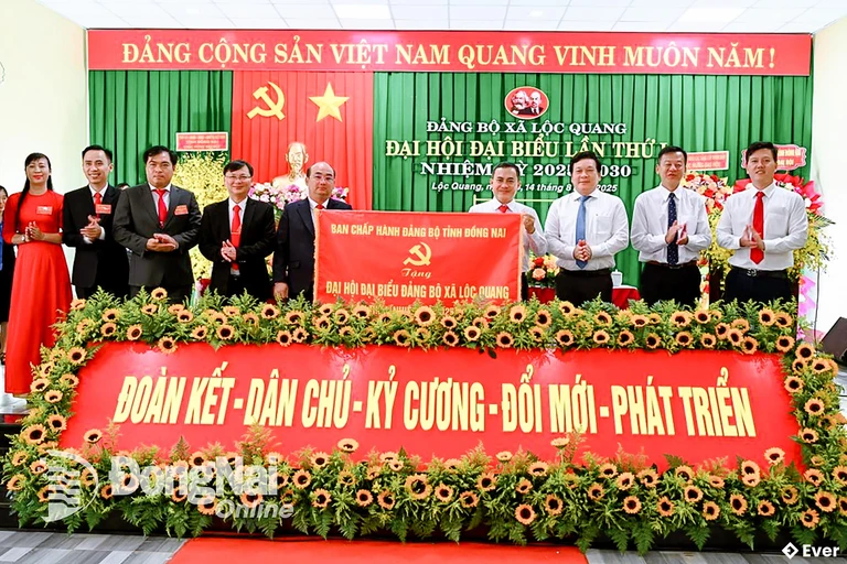 Xã Lộc Quang tổ chức đại hội đại biểu lần thứ I, nhiệm kỳ 2025 - 2030