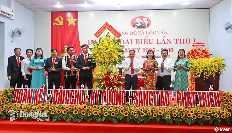 Xã Lộc Tấn tổ chức đại hội đại biểu lần thứ I, nhiệm kỳ 2025 - 2030
