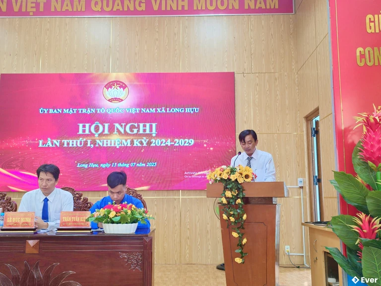 Xã Long Hựu tổ chức hội nghị lần thứ I, nhiệm kỳ 2024 - 2029